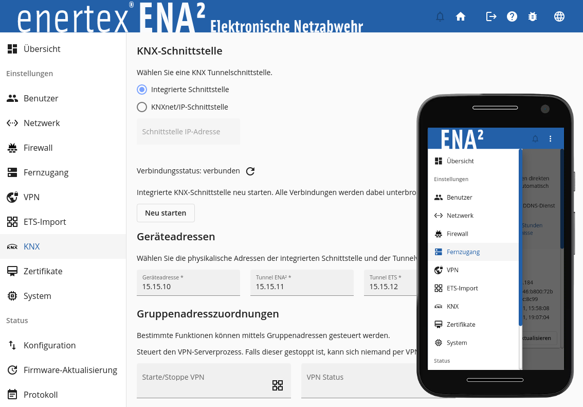 Web configuration